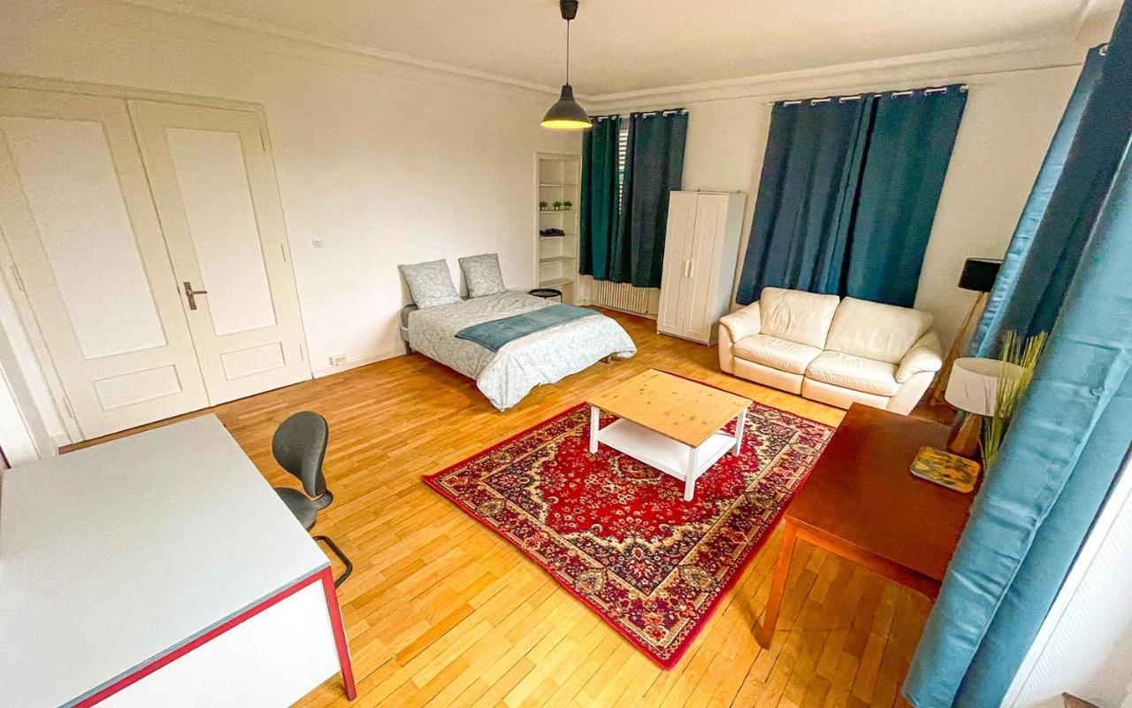 Chambres Privees -Private Room- Dans Un Spacieux Appartement - 100M2 Centre Proche Gare Mulhouse Luaran gambar