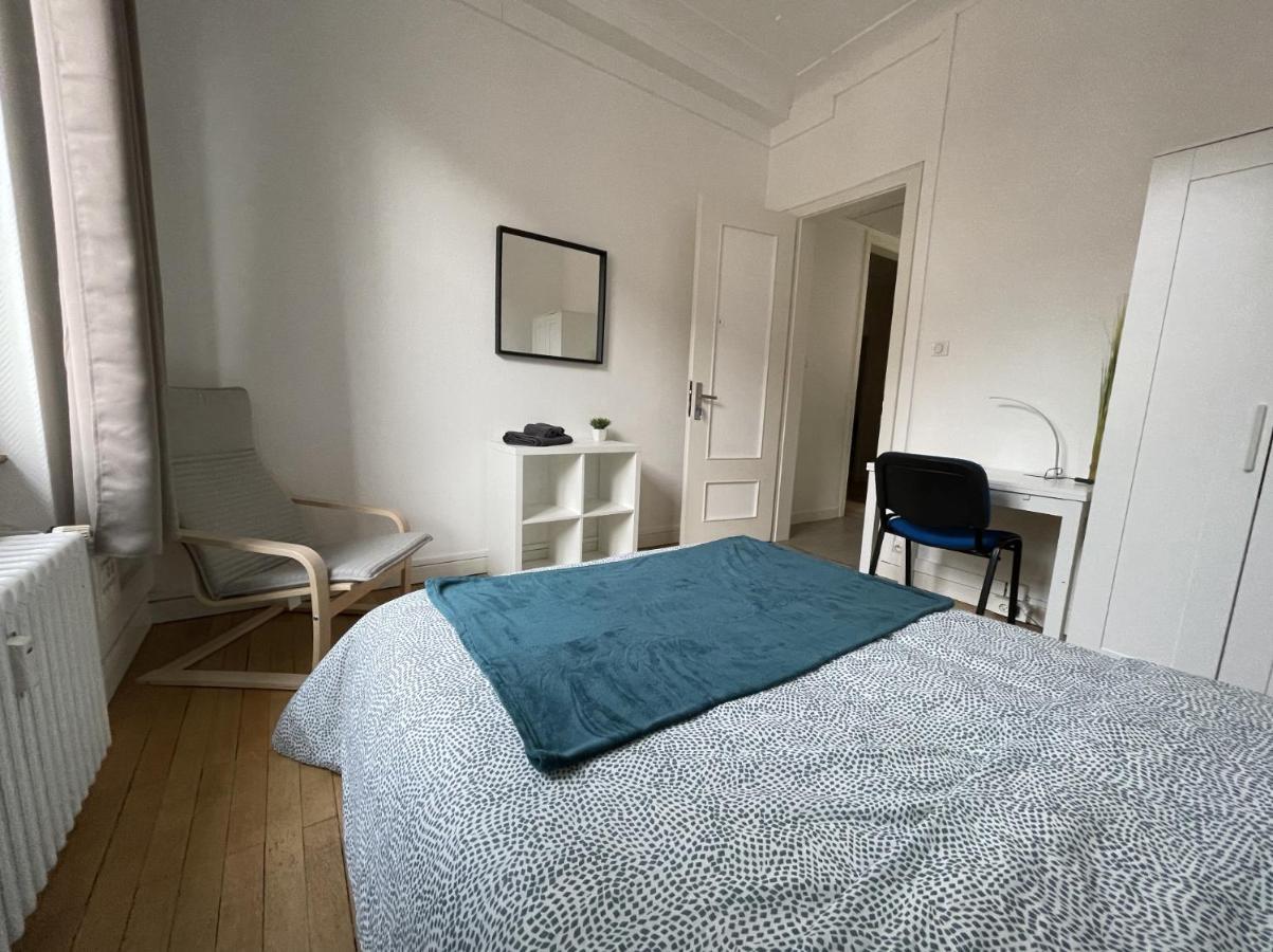 Chambres Privees -Private Room- Dans Un Spacieux Appartement - 100M2 Centre Proche Gare Mulhouse Luaran gambar