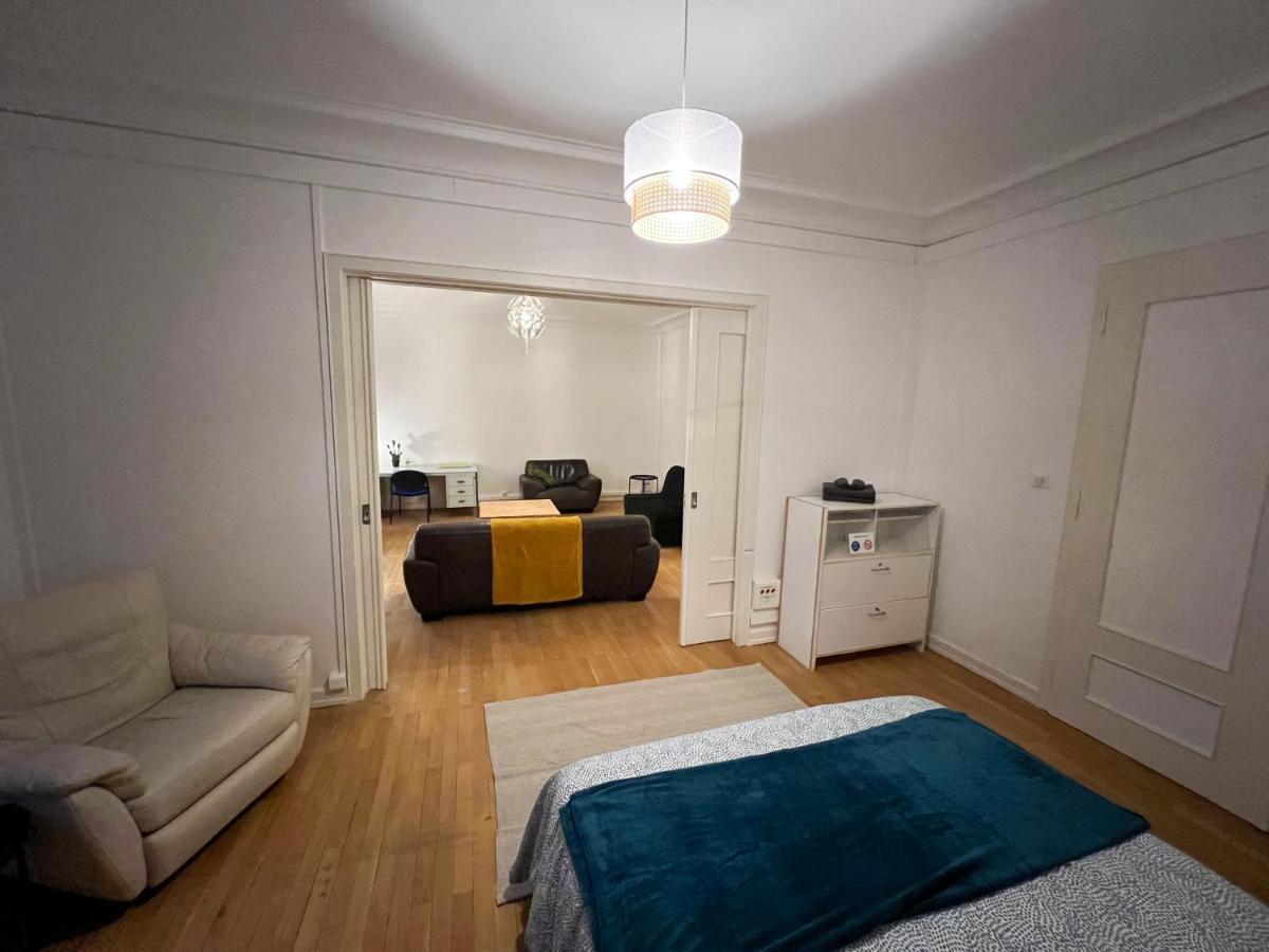 Chambres Privees -Private Room- Dans Un Spacieux Appartement - 100M2 Centre Proche Gare Mulhouse Luaran gambar