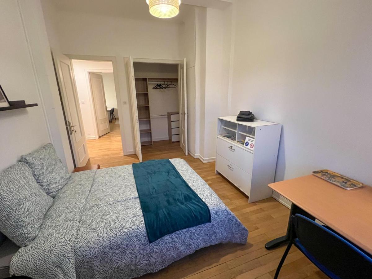 Chambres Privees -Private Room- Dans Un Spacieux Appartement - 100M2 Centre Proche Gare Mulhouse Luaran gambar