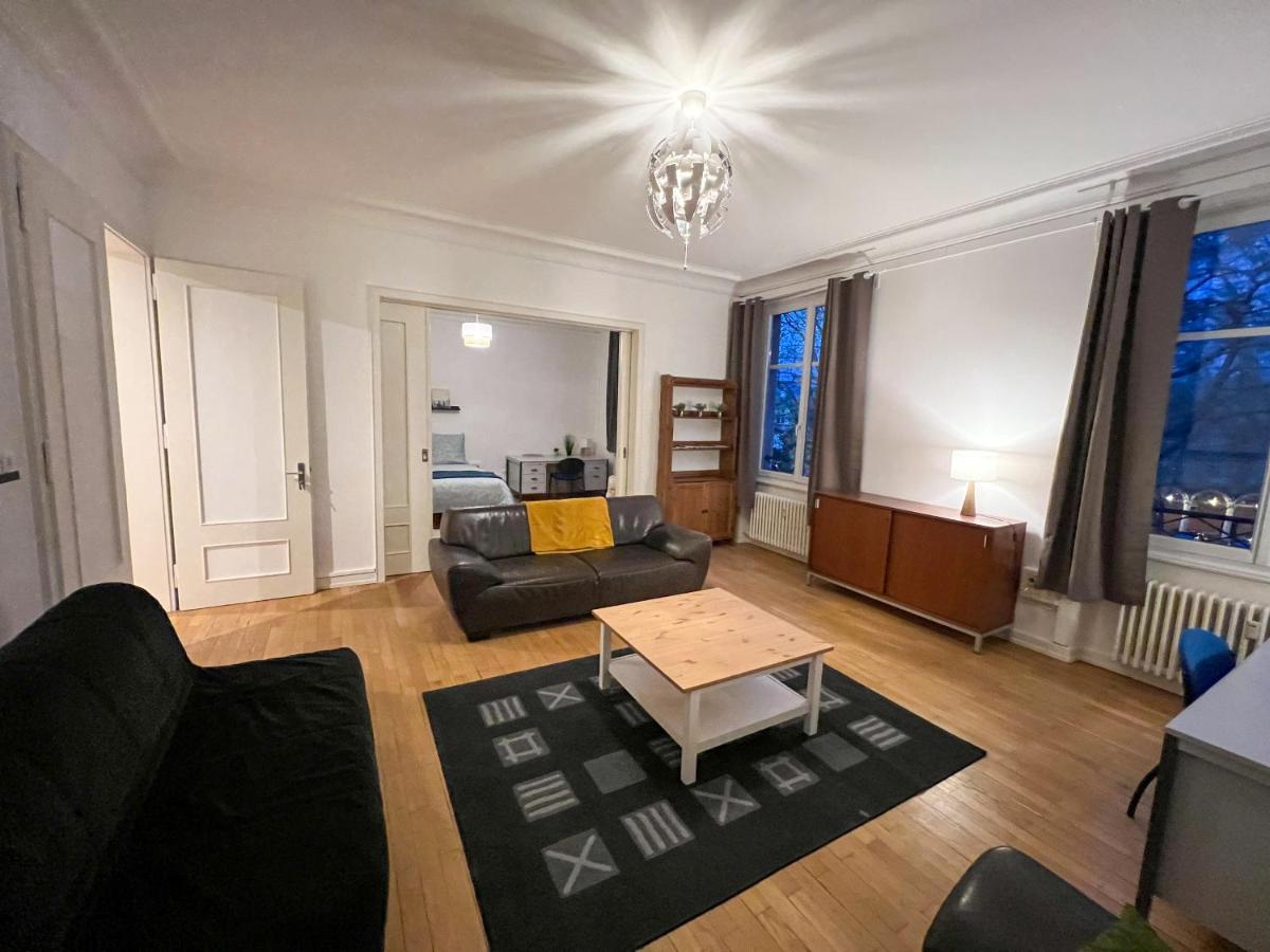 Chambres Privees -Private Room- Dans Un Spacieux Appartement - 100M2 Centre Proche Gare Mulhouse Luaran gambar