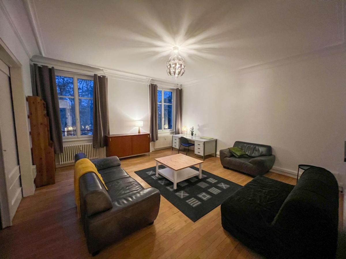 Chambres Privees -Private Room- Dans Un Spacieux Appartement - 100M2 Centre Proche Gare Mulhouse Luaran gambar